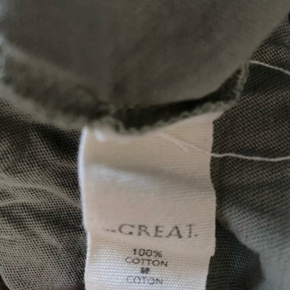 The Great. The Ruffle Tee Distressed Tee - Picture 8 of 10